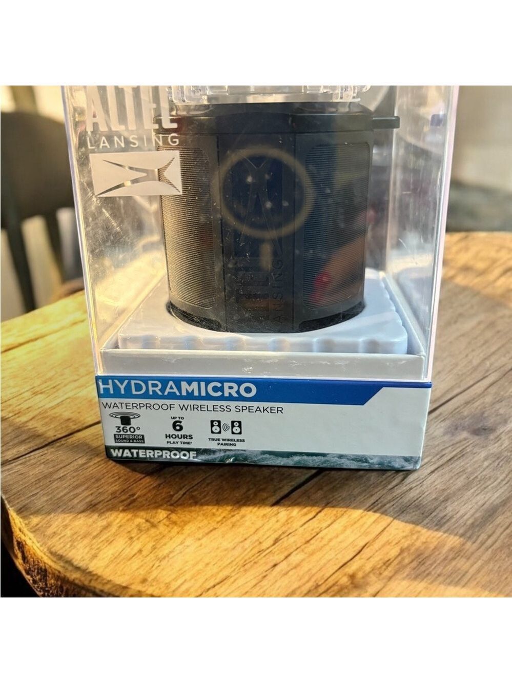 Altec Lansing Black Hydramicro Waterproof Wireless Speaker NEW